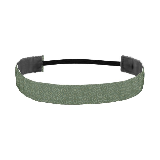 Woven Celtic Knot Pattern Athletic Headband (Front)