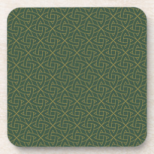 Woven Celtic Knot Pattern Beverage Coaster