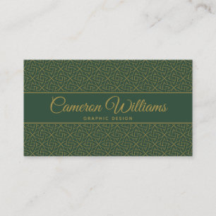 Woven Celtic Knot Pattern Business Card