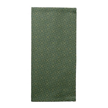 Woven Celtic Knot Pattern Cloth Napkin by adventurebeginsnow at Zazzle