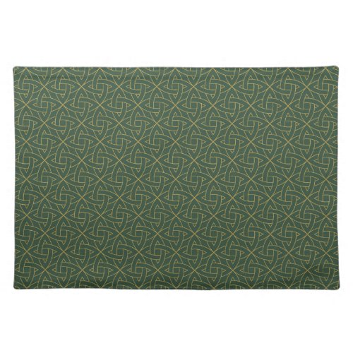 Woven Celtic Knot Pattern Cloth Placemat