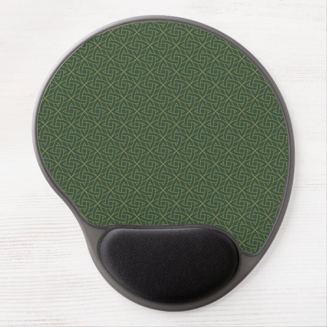 Woven Celtic Knot Pattern Gel Mouse Pad (Front)