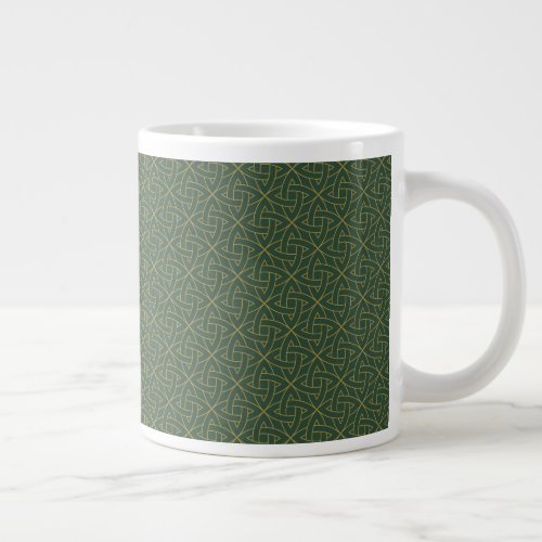 Woven Celtic Knot Pattern Giant Coffee Mug