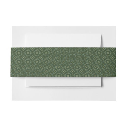 Woven Celtic Knot Pattern Invitation Belly Band