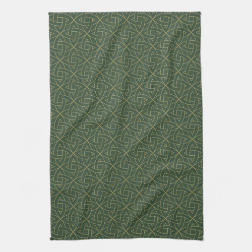 Woven Celtic Knot Pattern Kitchen Towel