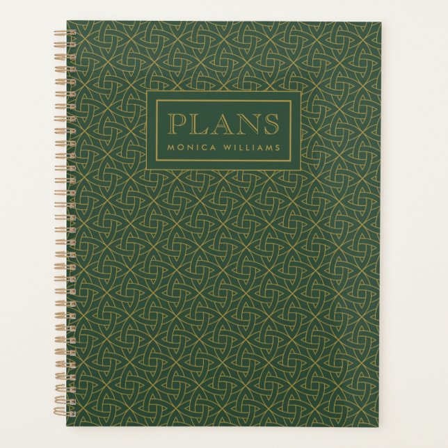 Woven Celtic Knot Pattern Planner (Front)