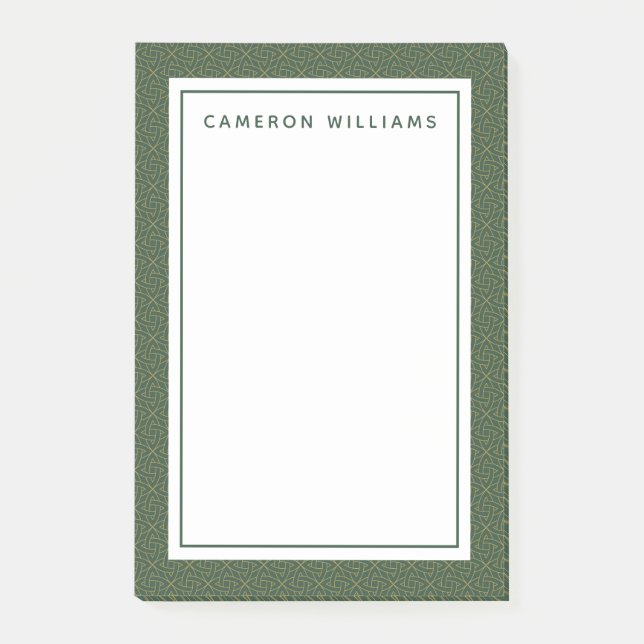 Woven Celtic Knot Pattern Post-it Notes (Front)