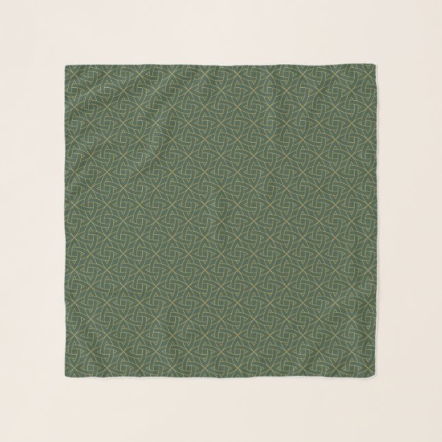 Woven Celtic Knot Pattern Scarf (Front)