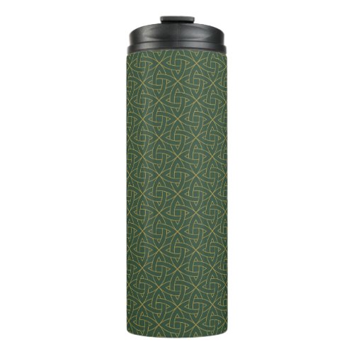 Woven Celtic Knot Pattern Thermal Tumbler