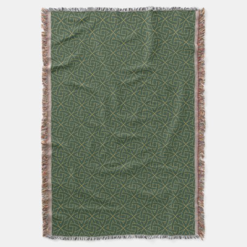 Woven Celtic Knot Pattern Throw Blanket