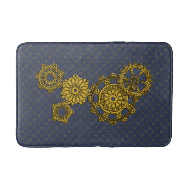 Woven Clockwork Bath Mat (Front)