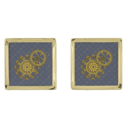 Woven Clockwork Cufflinks