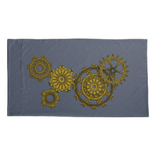 Woven Clockwork Pillow Case
