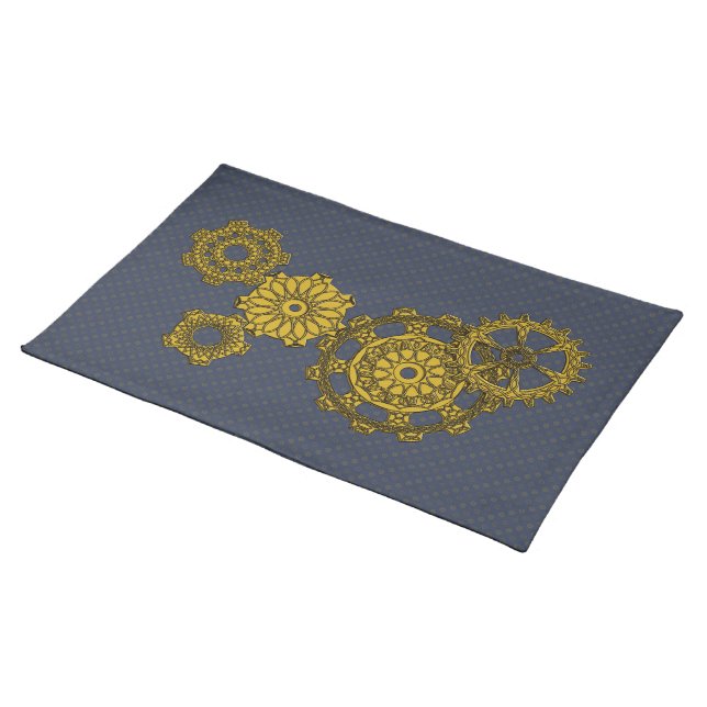 Woven Clockwork Place Mat (On Table)