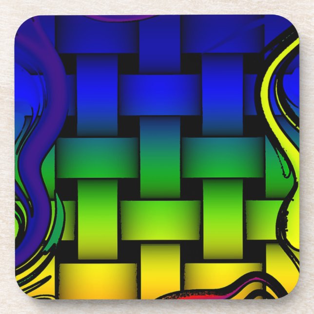 Woven Colors Beverage Coaster (Front)