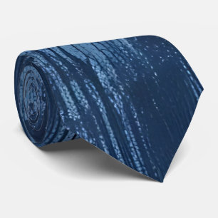 Woven Denim Pattern Neck Tie