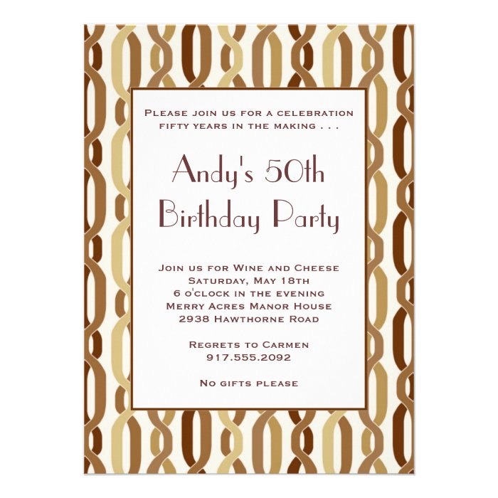 Woven Gold Moroccan Invitation