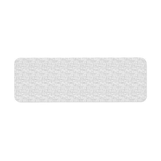 Woven Gray Elegance | Custom Address Label (Front)