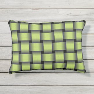Woven Greenery Outdoor Pillow