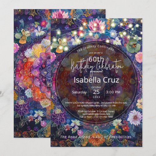 Woven in Bloom | Floral Mandala Design Invitation