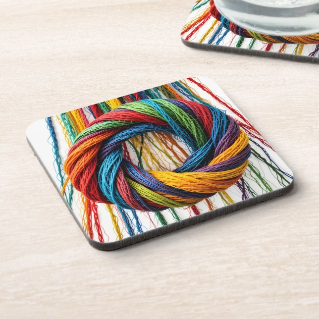 Woven in Unity Beverage Coaster (Left Side)