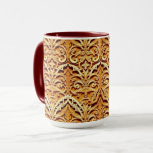 Woven Islamic Motif Mug Tactile Earth Tones