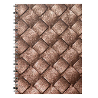 Woven leather, bronze color background. notebook
