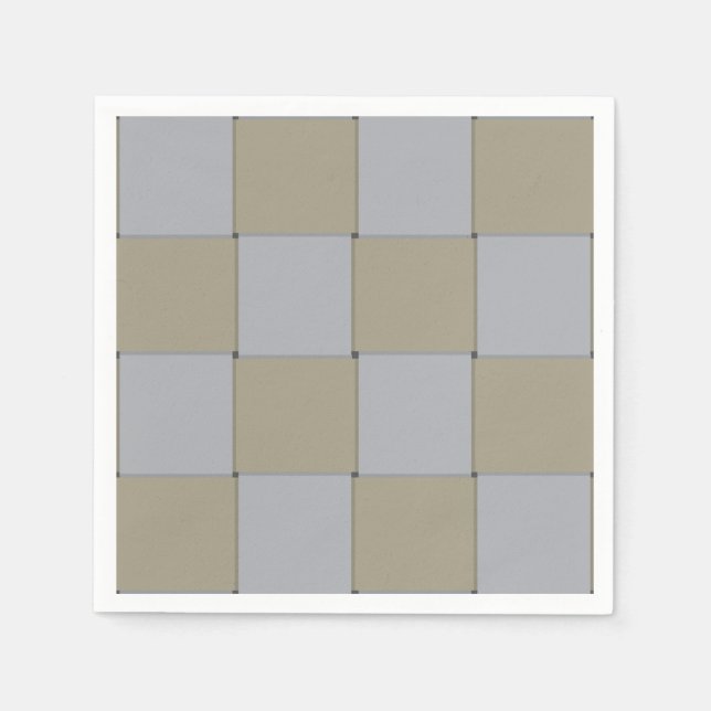 Woven Low-key Gold and Silver Graphic Pattern Napkins (Front)