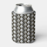 Woven metal pattern can cooler