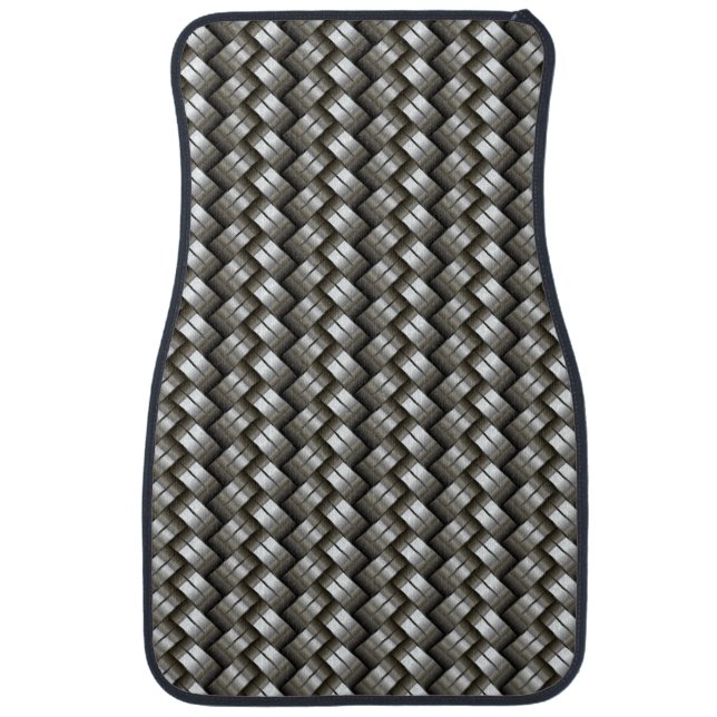 Woven metal pattern car floor mat (Front)