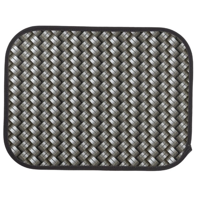 Woven metal pattern car mat (Rear)