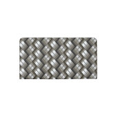 Woven metal pattern checkbook cover (Back)