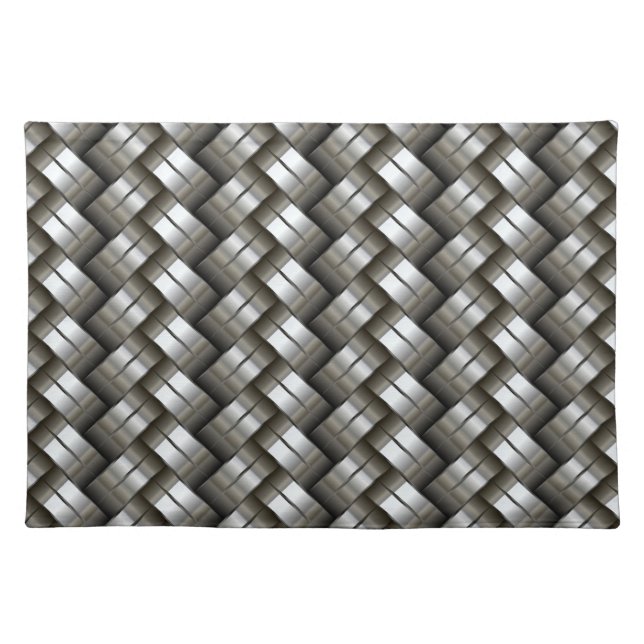 Woven metal pattern cloth placemat (Front)