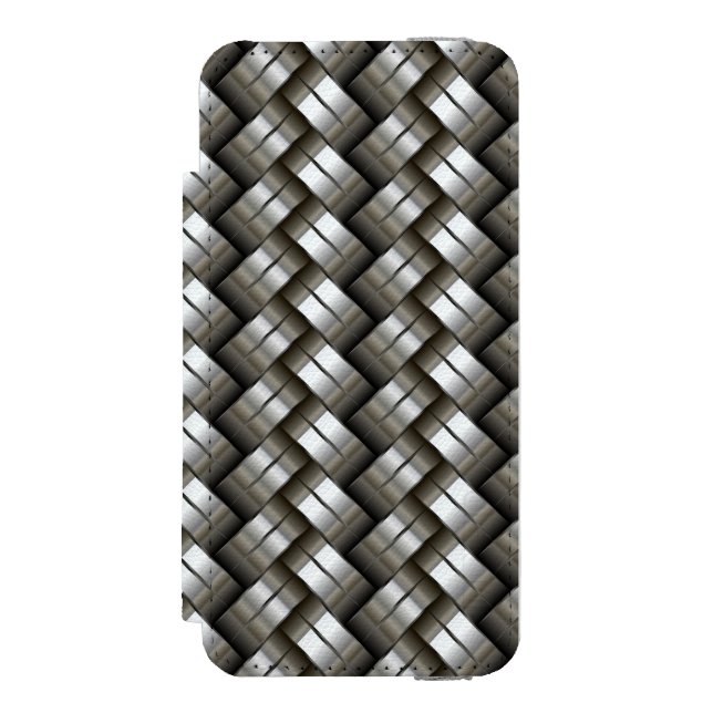 Woven metal pattern incipio iPhone wallet case (Folio Front)