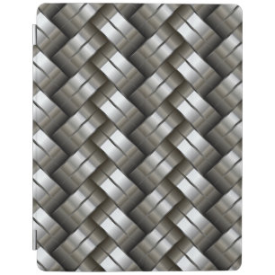 Woven metal pattern iPad smart cover