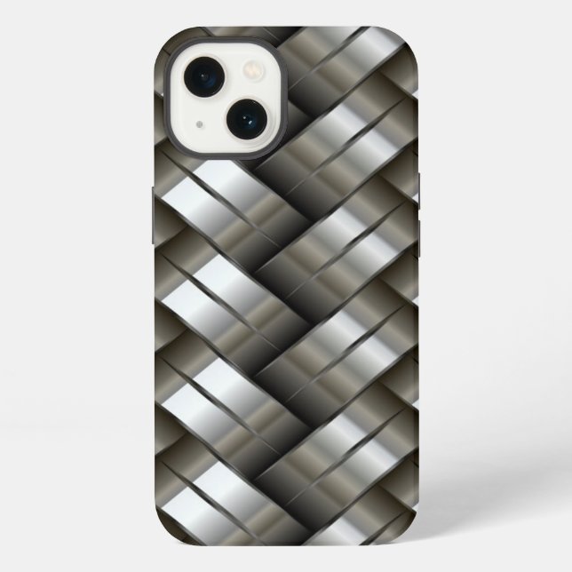 Woven metal pattern iphone case (Back)