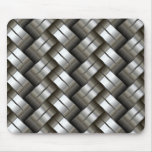 Woven metal pattern mouse pad