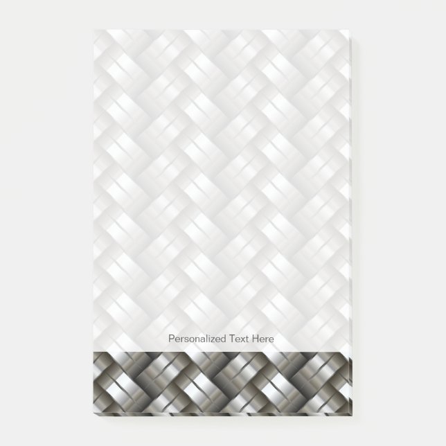 Woven metal pattern post-it notes (Front)