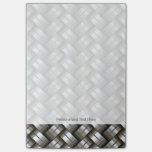 Woven metal pattern post-it notes