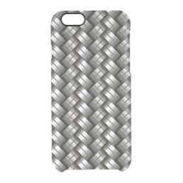 Woven metal pattern clear iPhone 6/6S case