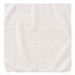 Woven Pale Weave Pattern Grid Abstract Stylish Bandana