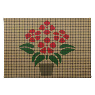 Woven Poinsetta Placemat