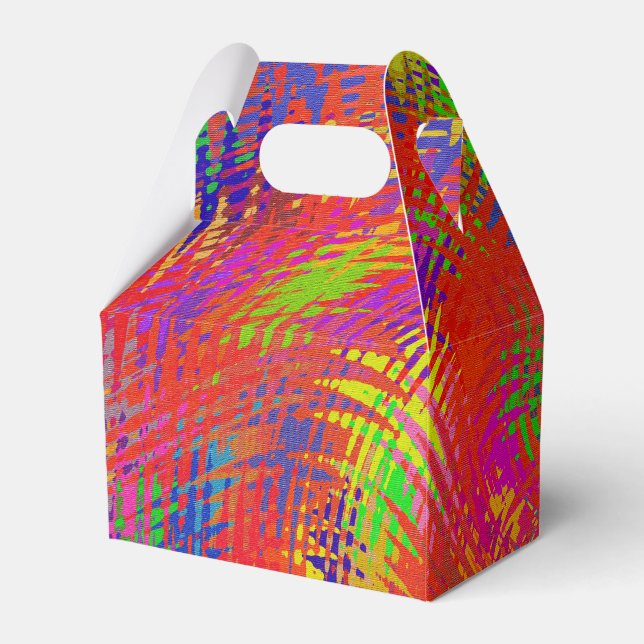 Woven Rainbow Favor Boxes (Back Side)