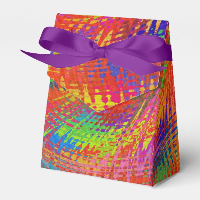 Woven Rainbow Favor Boxes (Front Side)