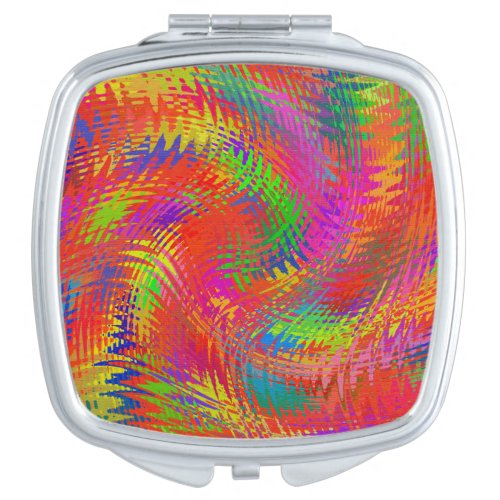 Woven Rainbow Makeup Mirror