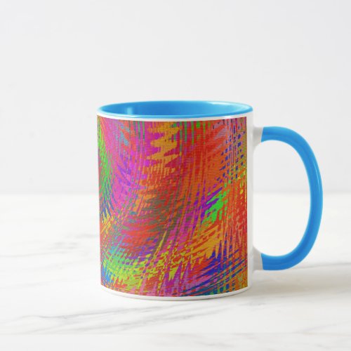 Woven Rainbow Mug