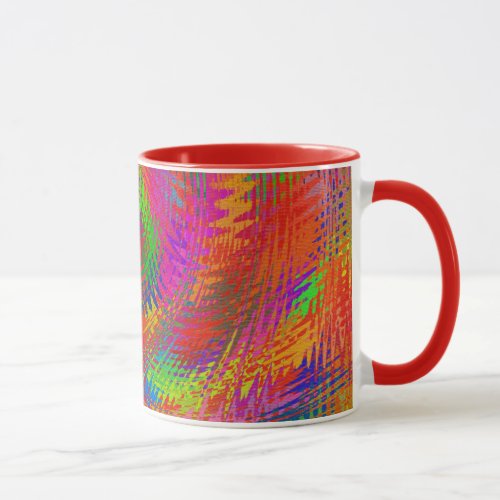 Woven Rainbow Mug