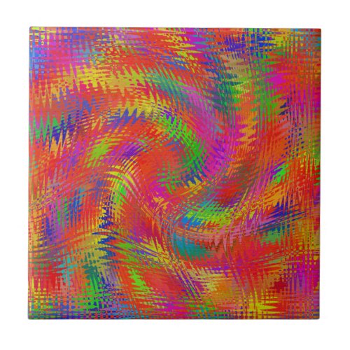 Woven Rainbow Tile