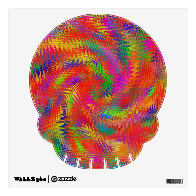 Woven Rainbow Wall Sticker (Front)