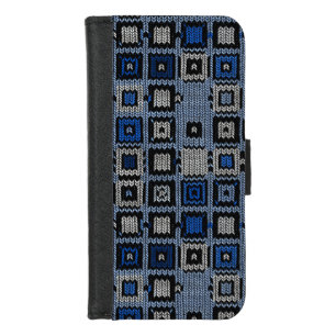 woven squares iPhone 8/7 wallet case